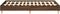 vidaXL - Bedframe - zonder - matras - 120x200 - cm - spaanplaat - bruin - eikenkleurig