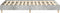 vidaXL - Bedframe - zonder - matras - 120x200 - cm - spaanplaat - beton - grijs