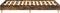 vidaXL - Bedframe - zonder - matras - 120x200 - cm - spaanplaat - gerookt - eiken