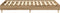 vidaXL - Bedframe - zonder - matras - 120x200 - cm - spaanplaat - artisanaal - eiken