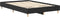 vidaXL - Bedframe - zonder - matras - 120x200 - cm - spaanplaat - zwart