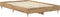 vidaXL - Bedframe - zonder - matras - 120x200 - cm - spaanplaat - artisanaal - eiken
