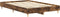 vidaXL - Bedframe - zonder - matras - 120x200 - cm - spaanplaat - gerookt - eiken