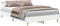 vidaXL - Bedframe - zonder - matras - 120x200 - cm - spaanplaat - wit
