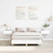 vidaXL - Bedframe - zonder - matras - 120x200 - cm - spaanplaat - wit