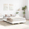 vidaXL - Bedframe - zonder - matras - 120x200 - cm - spaanplaat - wit