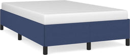 vidaXL - Bedframe - zonder - matras - 120x200 - cm - stof - blauw