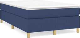 vidaXL - Bedframe - zonder - matras - 120x200 - cm - stof - blauw
