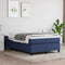vidaXL - Bedframe - zonder - matras - 120x200 - cm - stof - blauw