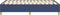 vidaXL - Bedframe - zonder - matras - 120x200 - cm - stof - blauw