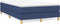 vidaXL - Bedframe - zonder - matras - 120x200 - cm - stof - blauw