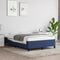 vidaXL - Bedframe - zonder - matras - 120x200 - cm - stof - blauw
