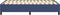 vidaXL - Bedframe - zonder - matras - 120x200 - cm - stof - blauw
