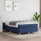 vidaXL - Bedframe - zonder - matras - 120x200 - cm - stof - blauw