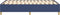 vidaXL - Bedframe - zonder - matras - 120x200 - cm - stof - blauw