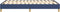 vidaXL - Bedframe - zonder - matras - 120x200 - cm - stof - blauw