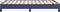 vidaXL - Bedframe - zonder - matras - 120x200 - cm - stof - blauw