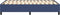 vidaXL - Bedframe - zonder - matras - 120x200 - cm - stof - blauw