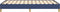 vidaXL - Bedframe - zonder - matras - 120x200 - cm - stof - blauw