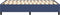 vidaXL - Bedframe - zonder - matras - 120x200 - cm - stof - blauw