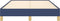 vidaXL - Bedframe - zonder - matras - 120x200 - cm - stof - blauw