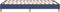 vidaXL - Bedframe - zonder - matras - 120x200 - cm - stof - blauw