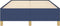 vidaXL - Bedframe - zonder - matras - 120x200 - cm - stof - blauw