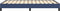 vidaXL - Bedframe - zonder - matras - 120x200 - cm - stof - blauw