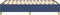 vidaXL - Bedframe - zonder - matras - 120x200 - cm - stof - blauw