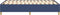vidaXL - Bedframe - zonder - matras - 120x200 - cm - stof - blauw