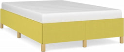 vidaXL - Bedframe - zonder - matras - 120x200 - cm - stof - groen