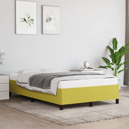 vidaXL - Bedframe - zonder - matras - 120x200 - cm - stof - groen