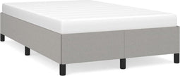 vidaXL - Bedframe - zonder - matras - 120x200 - cm - stof - lichtgrijs