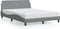 vidaXL - Bedframe - zonder - matras - 120x200 - cm - stof - lichtgrijs