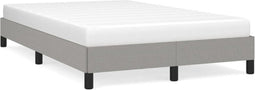 vidaXL - Bedframe - zonder - matras - 120x200 - cm - stof - lichtgrijs