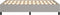 vidaXL - Bedframe - zonder - matras - 120x200 - cm - stof - lichtgrijs