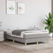 vidaXL - Bedframe - zonder - matras - 120x200 - cm - stof - lichtgrijs