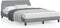 vidaXL - Bedframe - zonder - matras - 120x200 - cm - stof - lichtgrijs