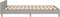 vidaXL - Bedframe - zonder - matras - 120x200 - cm - stof - lichtgrijs