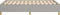 vidaXL - Bedframe - zonder - matras - 120x200 - cm - stof - lichtgrijs