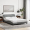 vidaXL - Bedframe - zonder - matras - 120x200 - cm - stof - lichtgrijs