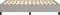 vidaXL - Bedframe - zonder - matras - 120x200 - cm - stof - lichtgrijs