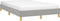 vidaXL - Bedframe - zonder - matras - 120x200 - cm - stof - lichtgrijs