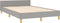 vidaXL - Bedframe - zonder - matras - 120x200 - cm - stof - lichtgrijs