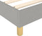 vidaXL - Bedframe - zonder - matras - 120x200 - cm - stof - lichtgrijs