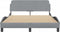 vidaXL - Bedframe - zonder - matras - 120x200 - cm - stof - lichtgrijs