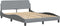 vidaXL - Bedframe - zonder - matras - 120x200 - cm - stof - lichtgrijs