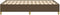 vidaXL - Bedframe - zonder - matras - 120x200 - cm - stof - donkerbruin