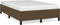 vidaXL - Bedframe - zonder - matras - 120x200 - cm - stof - donkerbruin