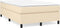 vidaXL - Bedframe - zonder - matras - 120x200 - cm - stof - crèmekleurig